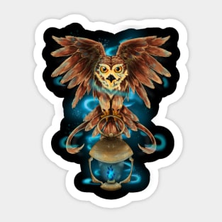 Owl Light Sticker